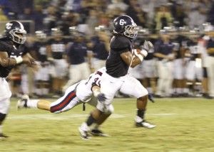 Junior running back Dominique Swope has been named the SoCon Offensive Player of the Week for week one of the season.File photo