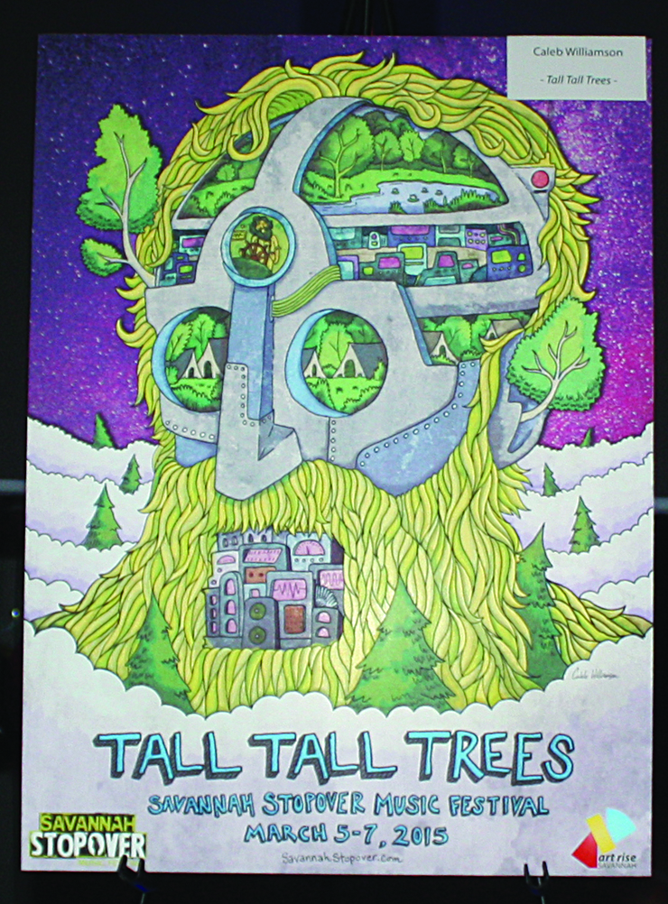 Caleb Williamson wins First Place in Stopover Poster Contest for Tall Tall Trees