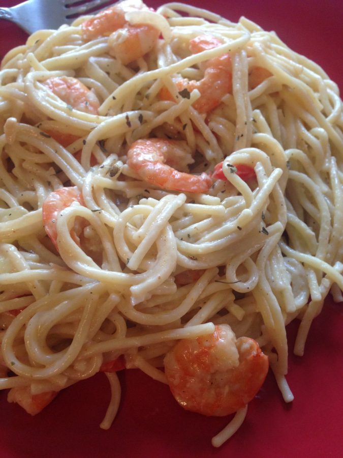 Pirate’s palate: Saucy shrimp pasta