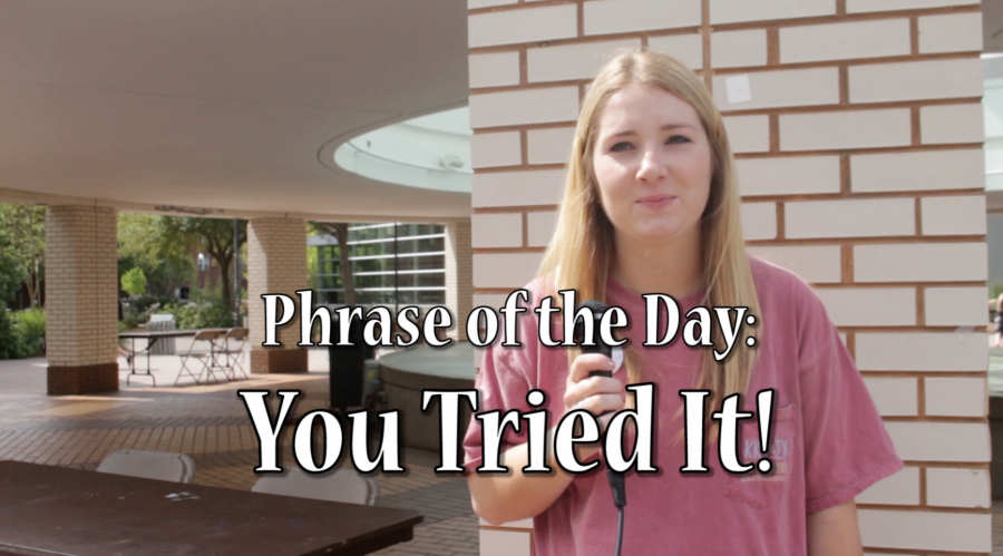 Phrase of the Day: You Tried It