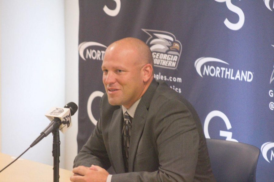 Lunsford was named head coach on Nov. 27, 2017. He is currently 2-4 as head coach of the Eagles.