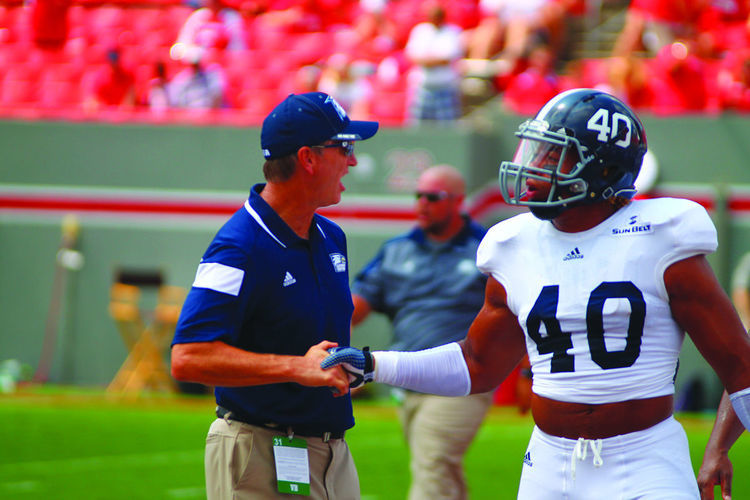 Jackson played at Georgia Southern from 2011 to 2014. Photo by Ryan Woodman.  
