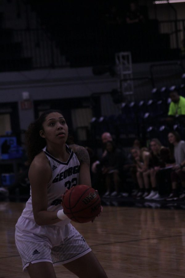 Sophomore Hailey Dias-Allen had 10 points in Thursday nights loss.