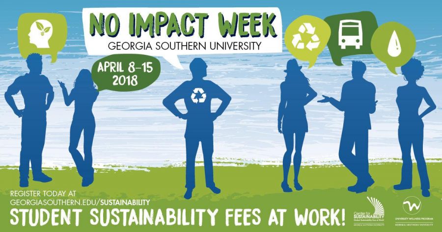  The Center for Sustain ability will host Georgia Southern Universitys eight annual No Impact Week to highlight and educate students on no-impact living.