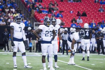 Ironhead Gallon (27) racked up 102 total tackles his senior season earning him First Team All-Sun Belt honors. Gallon was signed by the Philadelphia Eagles Monday.