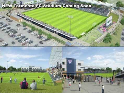 The stadium will be built using funds from the Old Register tax allocation district. It will be located between The Clubhouse and Veterans Memorial Parkway.