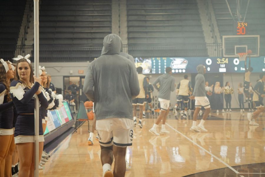 The Eagles take the court for their exhibition against the Charleston Southern Buccaneers. Georgia Southern hosts Carver College Tuesday for the first game of the regular season. 