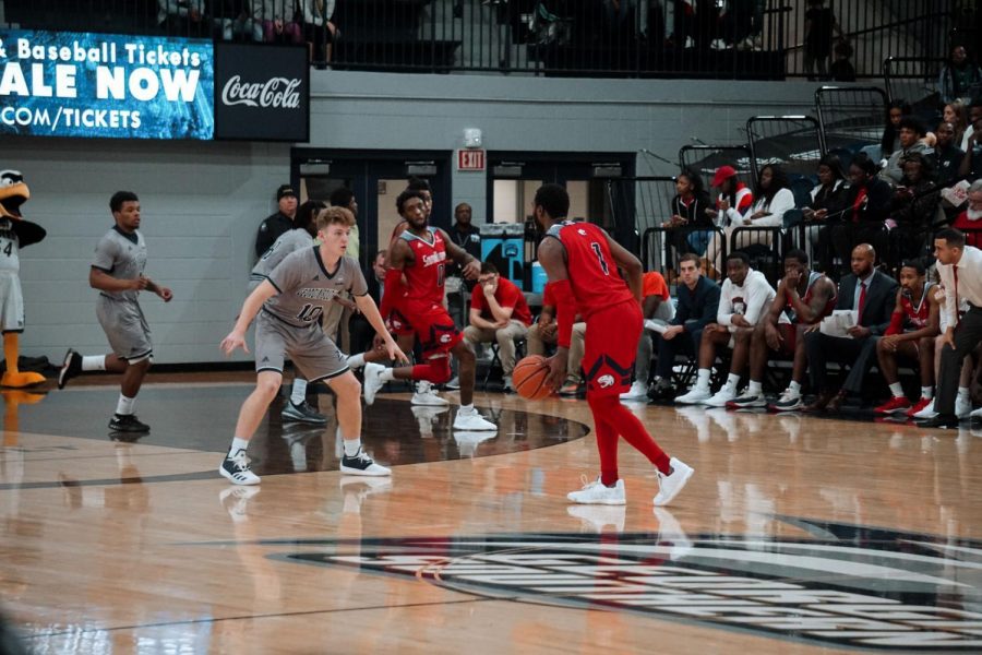 Freshman guard Calvin Wishart (10) logged a career-high of 14 points Wednesday night against the University of South Alabama, contributing to his now 114 total points on the season.