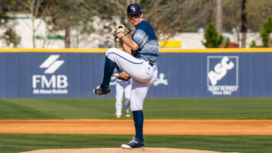 Pitcher Seth Shuman (pitcher) threw for 13 strikeouts during the seven innings he pitched against Little Rock.
