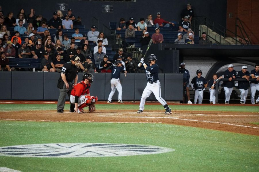 The Georgia Southern baseball team is currently looking at a two game win streak while holding an overall record of 13-11 and a conference record of 4-2.