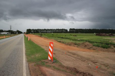Statesboro’s Old Register Road is under construction to accommodate the new soccer stadium coming in 2020.