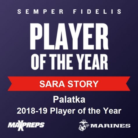 Story received player of the year her senior season before enrolling early at Georgia Southern in January.