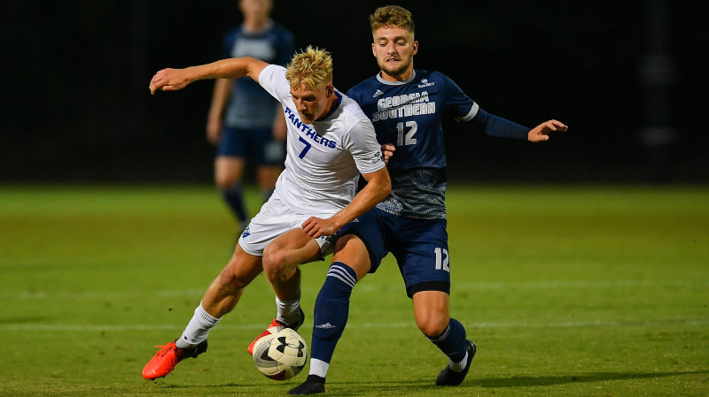 The Georgia Southern soccer teams swept rival Georgia State this weekend