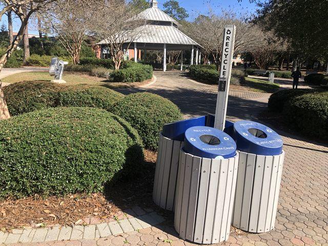 Keeping our campus clean involves making sure that trash goes in the correct bins labeled. 