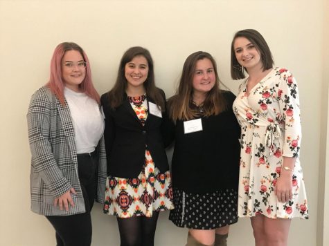 Jenna Wiley, Blakeley Bartee, Lauren Sabia and Sarah Smith attended the award ceremony at the University of Georgia on Feb. 14.