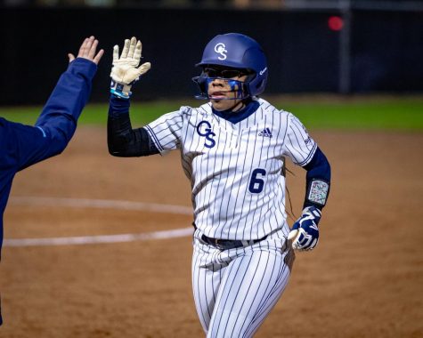 Mekhia Freeman is the first senior on the Georgia Southern softball team to announce that they will use their extra year of eligibility. She was leading the conference in batting average when the season ended.