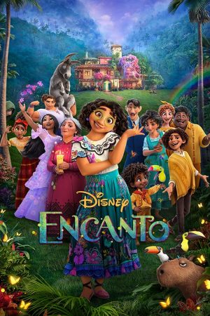 A movie poster for Disneys Encanto.