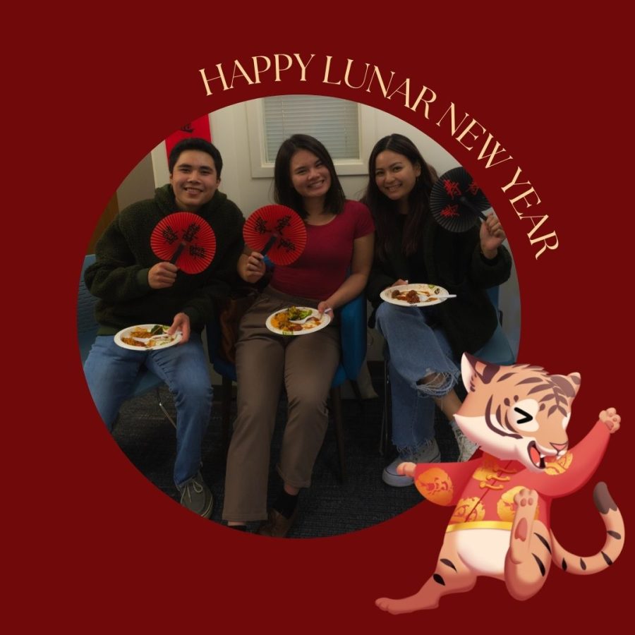 In the Rosenwald ISAP suite, students gathered to celebrate the Lunar New Year with food and great conversation.