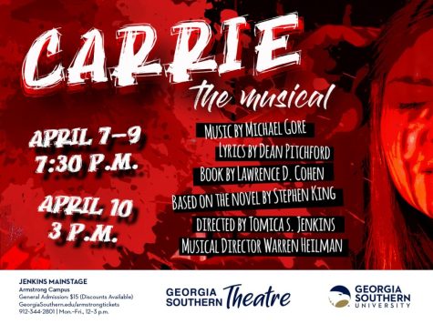 Promotional poster for Carrie The Musical