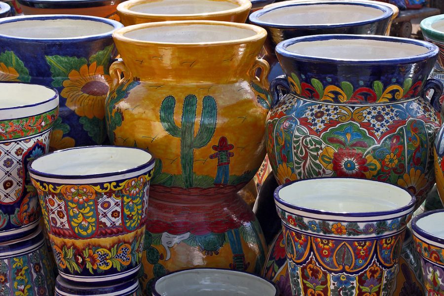 Patterned Pots, Glazed by cobalt123 is marked with CC BY-NC-SA 2.0.