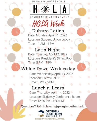 A flyer for Hola week