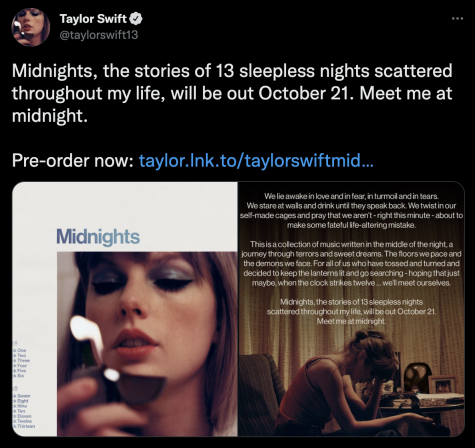 Taylor Swift Announces New Album Midnights