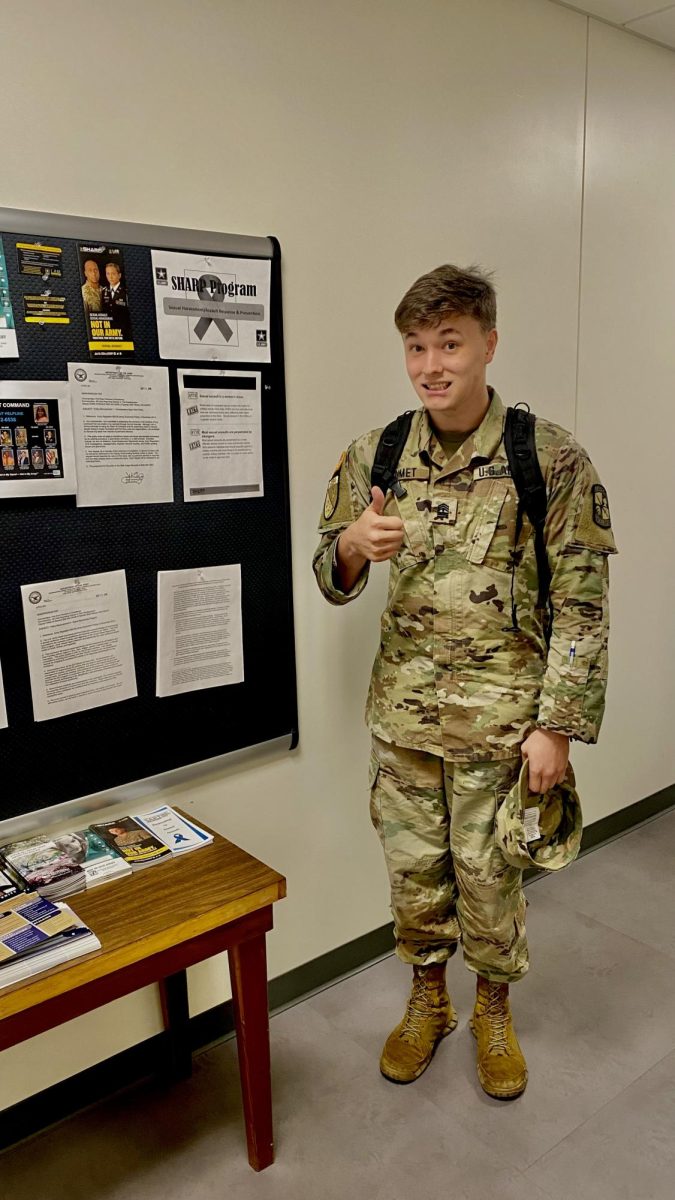 Cadet First Sergeant Ouimet, encourages MS1 Cadets to do their very best and improve in the program daily. Ouimet is just one of the Cadets that make the Eagle Battalion feel like home. 
