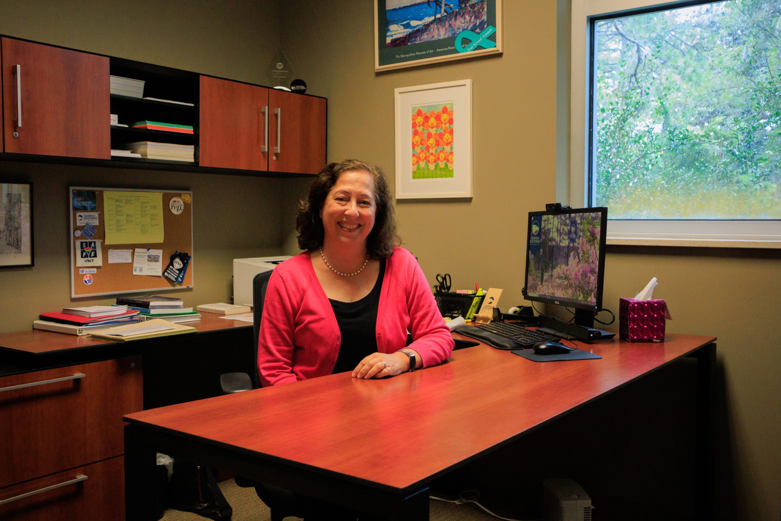 Professor Karla Jennings in her office.