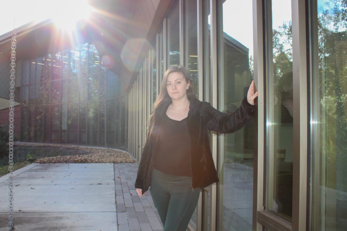 Juliette Parker outside the Waters College of Health Professions