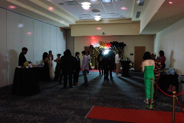 March 20th, 2024: GSU Armstrong Students and Staff socializing at the HOLA Red Carpet Event.