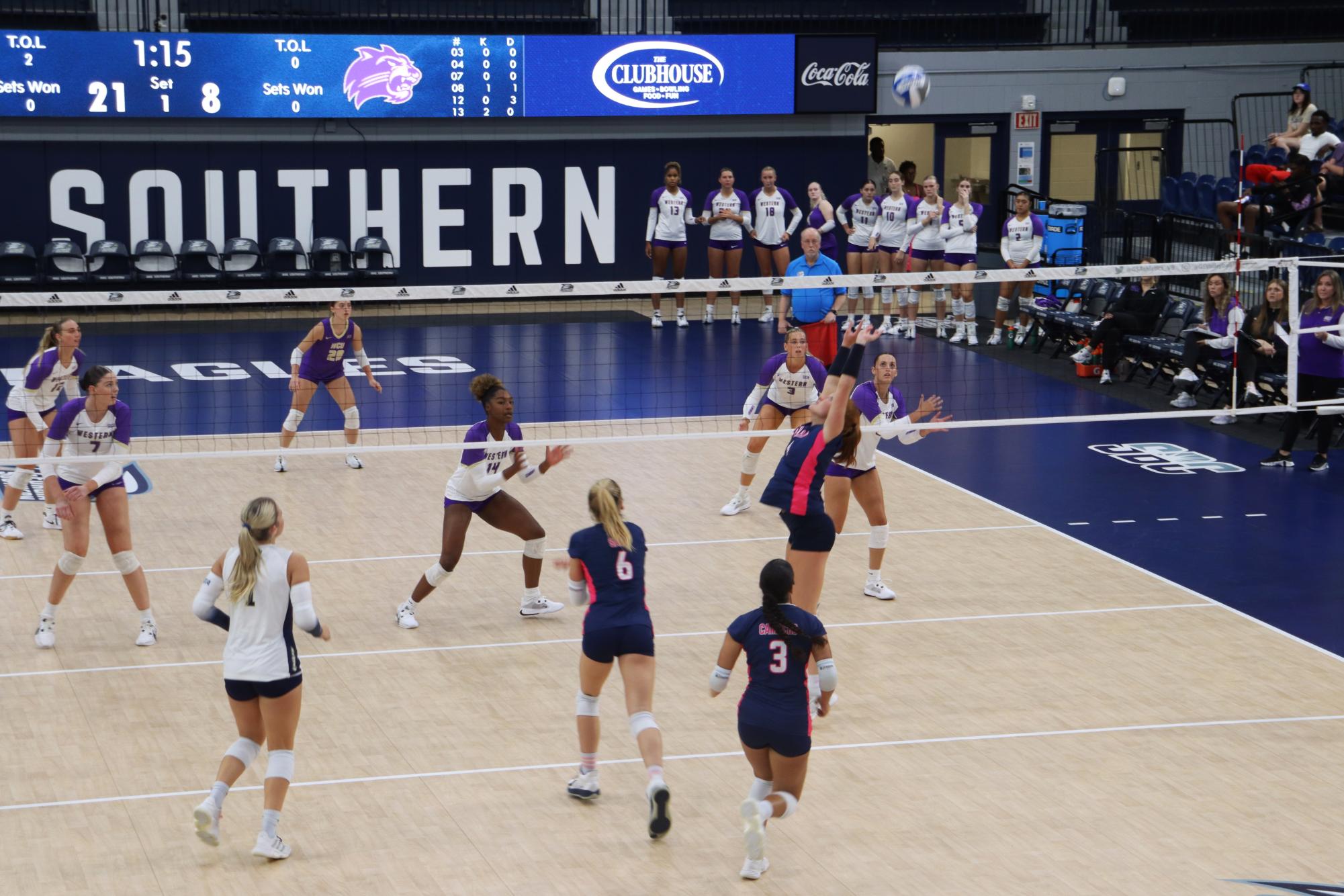 GS Women's Volleyball Defeats Western Carolina