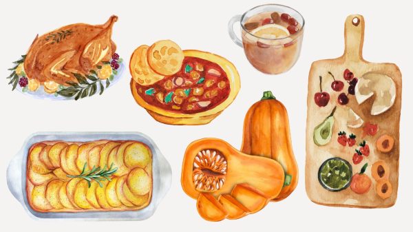 Various Thanksgiving/fall food items