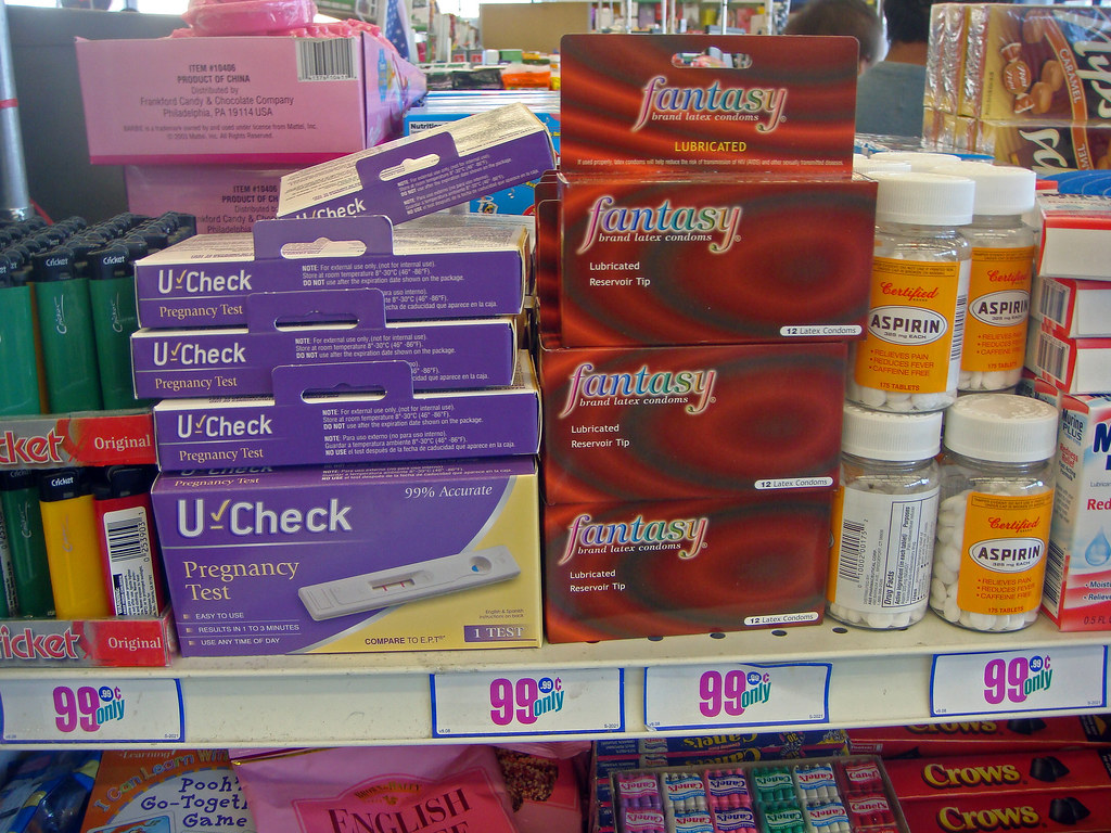 Pregnancy test aisle 