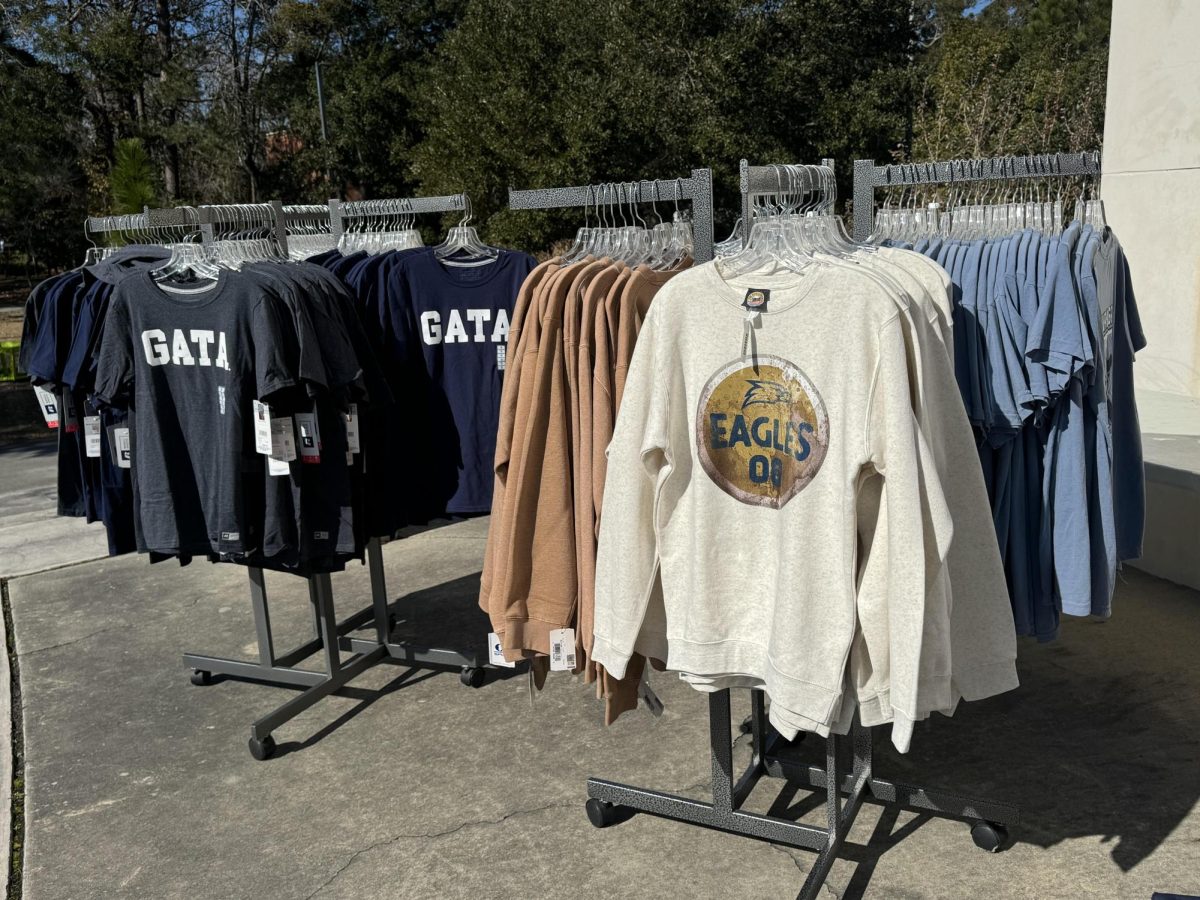 Georgia Southern merch outside of the Student Union