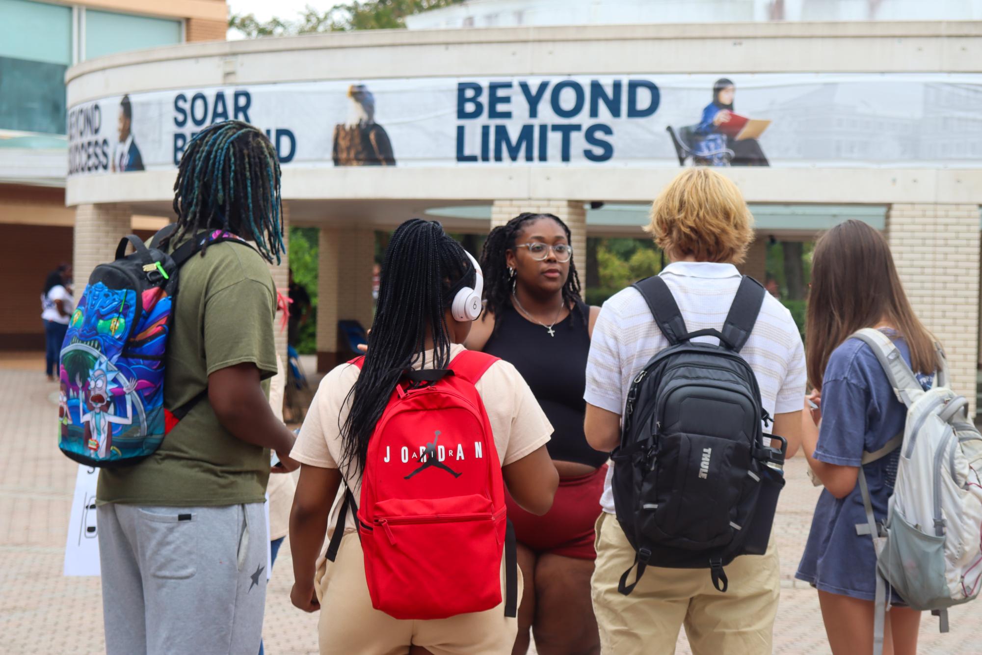 Students Gather to Protest the Cambridge Bus Stop Relocation