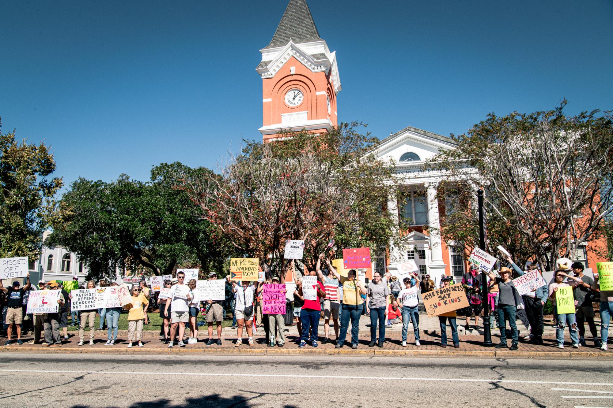 No Kings Protest Held In Statesboro