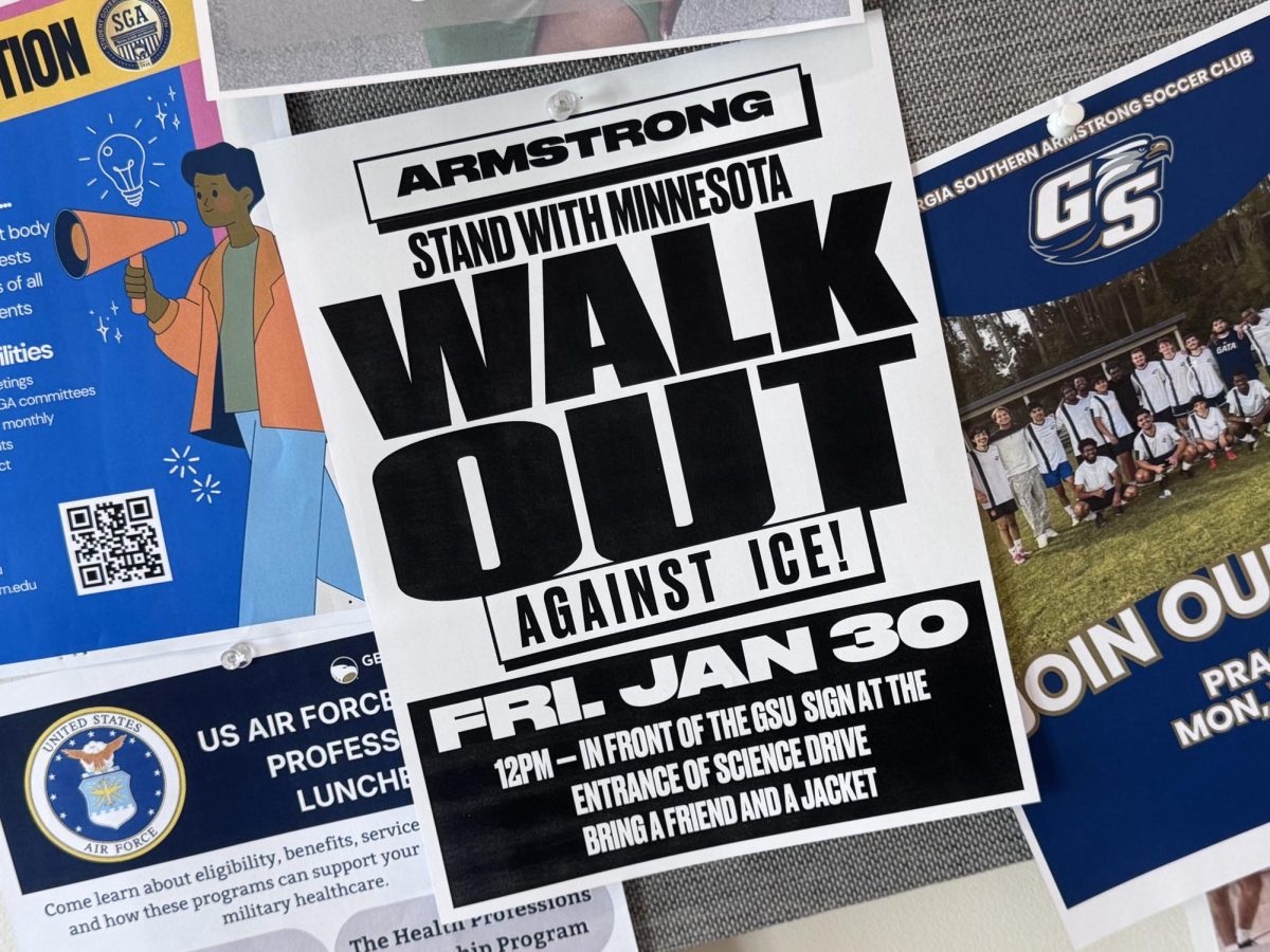 A flyer posted on an Armstrong Campus bulletin board.