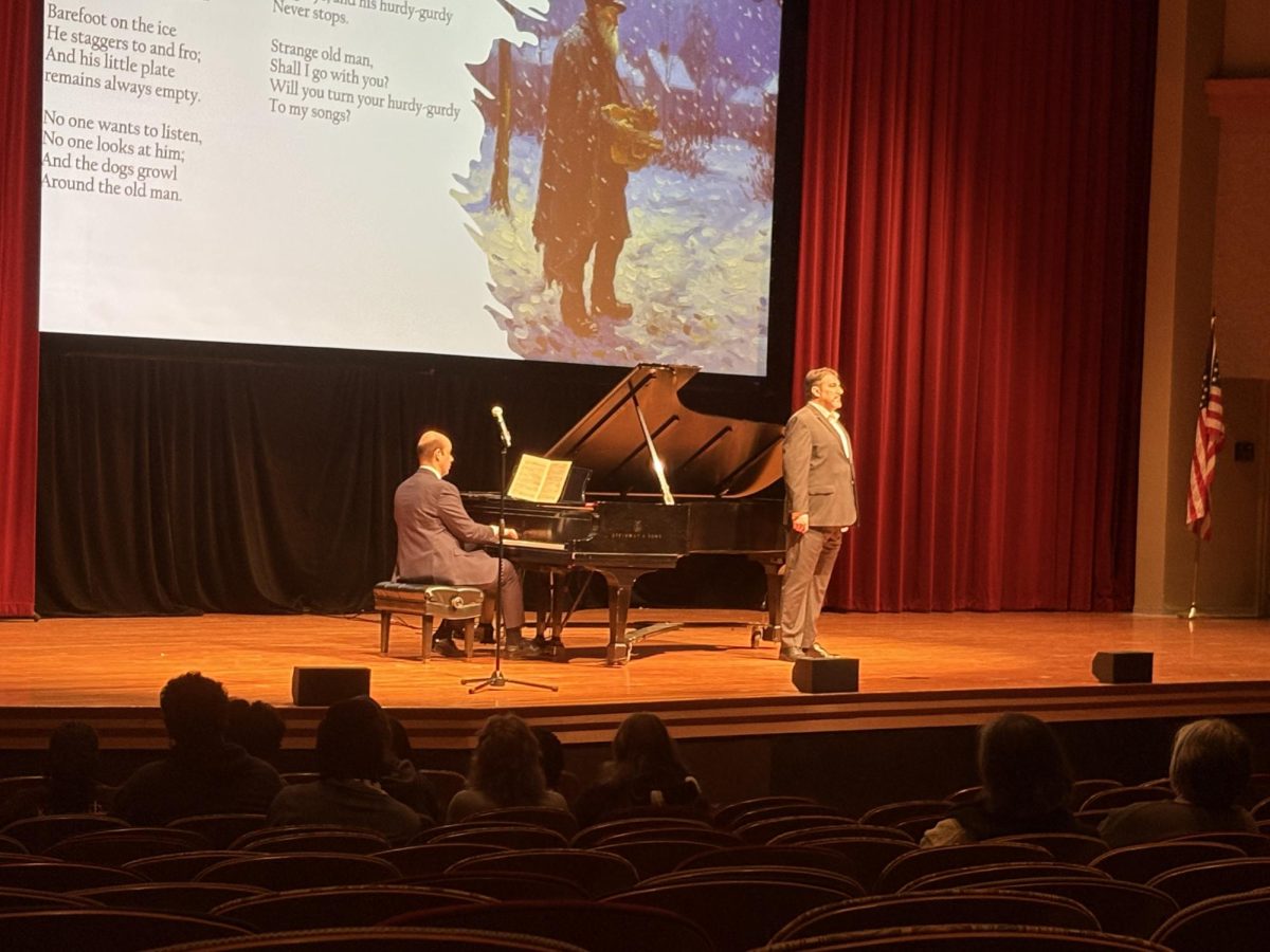 Pianist Vicente Della Tonia and opera singer Brian Bonin at the Feb. 5, 2026 "Piano in the Arts" program.