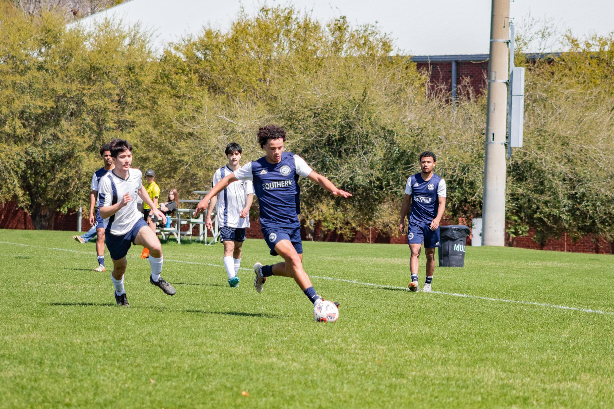 Photo Gallery: Men's Soccer Club Against GS Armstrong