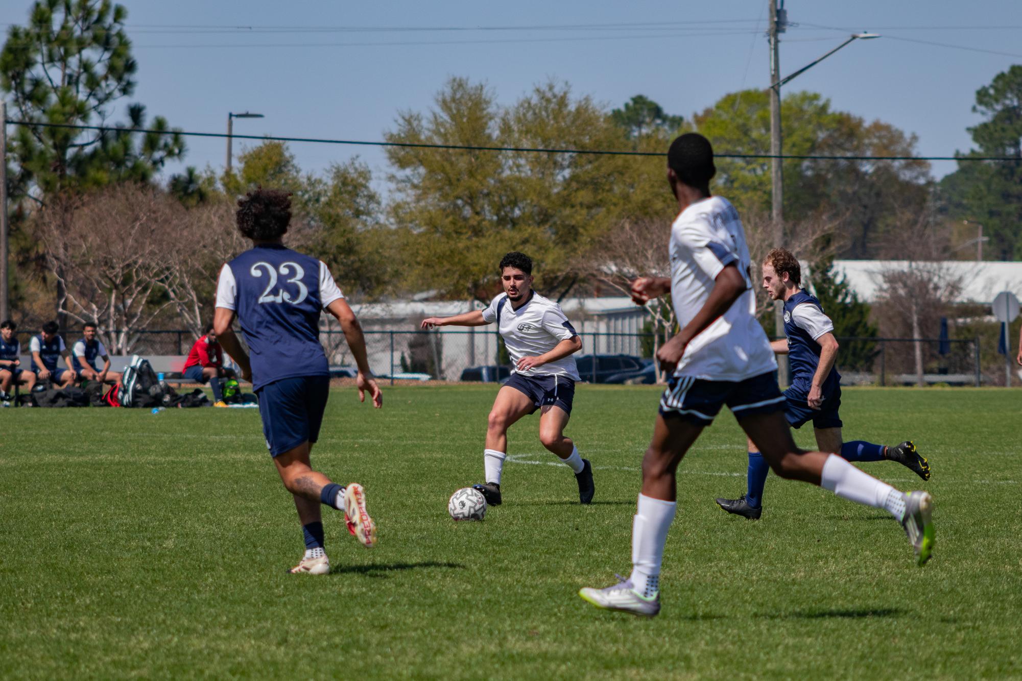 Photo Gallery: Men's Soccer Club Against GS Armstrong